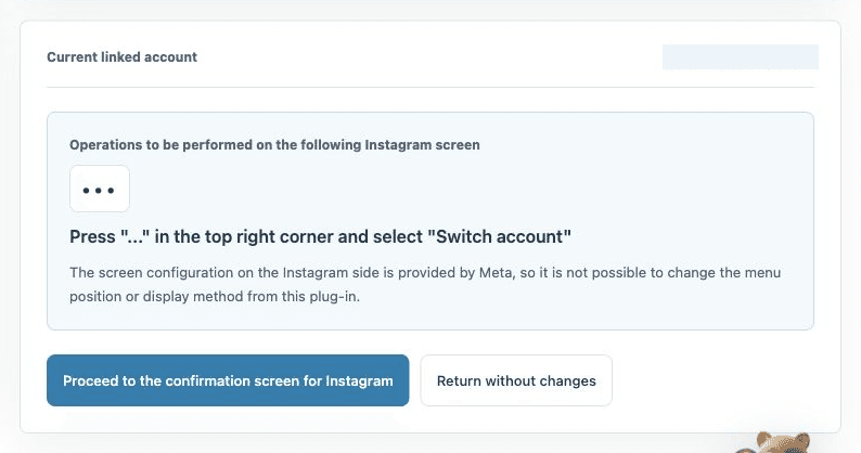 Instagram account-change guidance